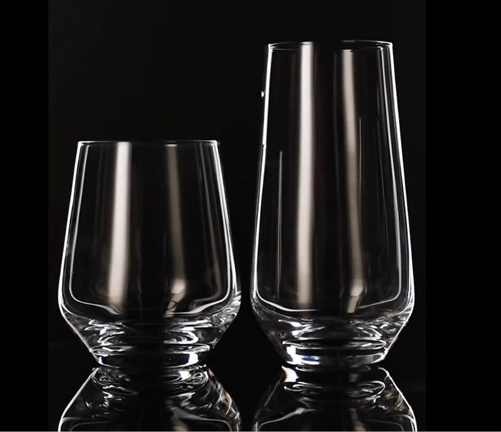Amazon.com | Mfacoy Drinking Glasses Set of 8-4 Tall Glass Cups 18