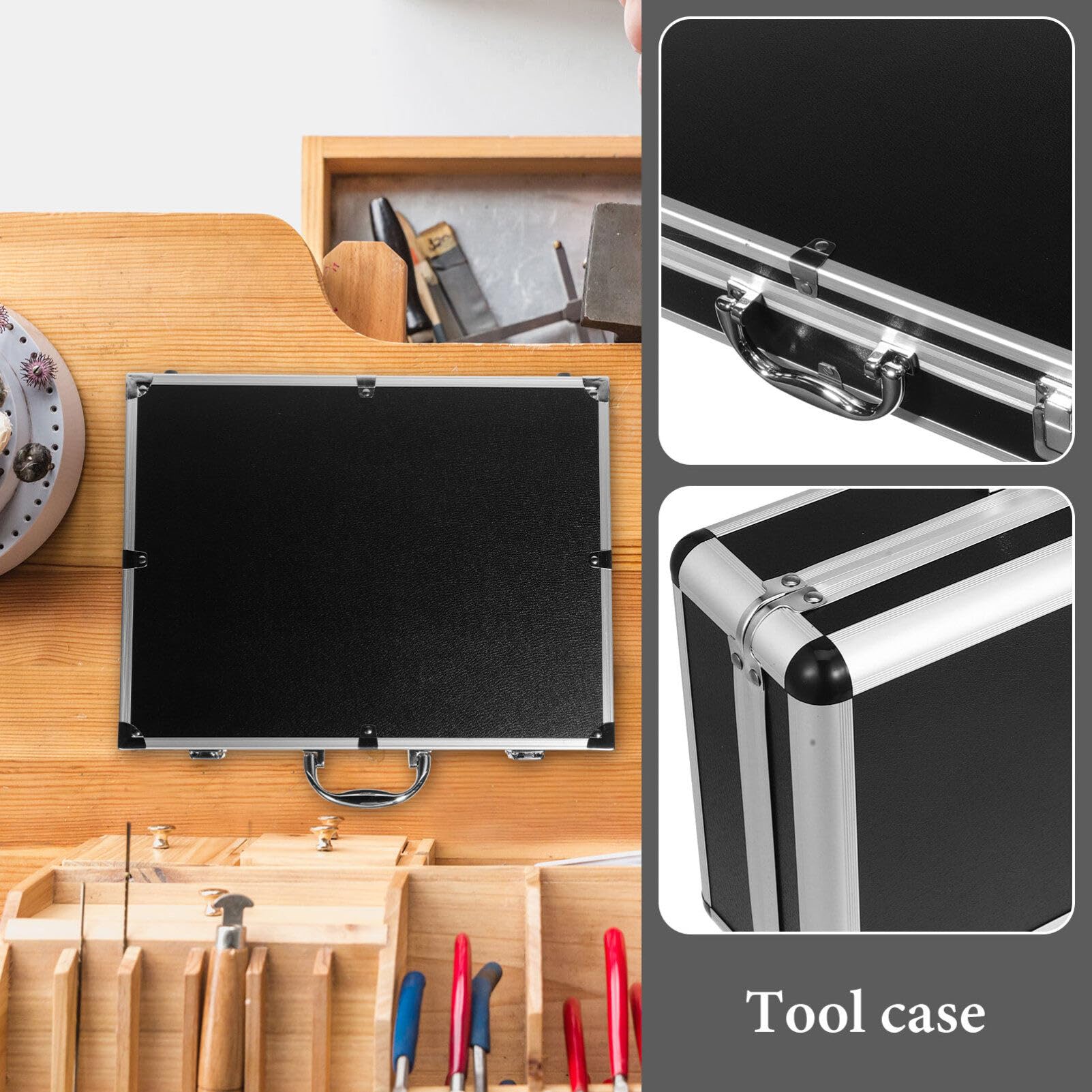 Artibetter Boîte à Outils Portable avec Code Sécurisé Mallette De Rangement pour Outils Et Accessoires Idéale pour Voyages Stockage Objets De Petite