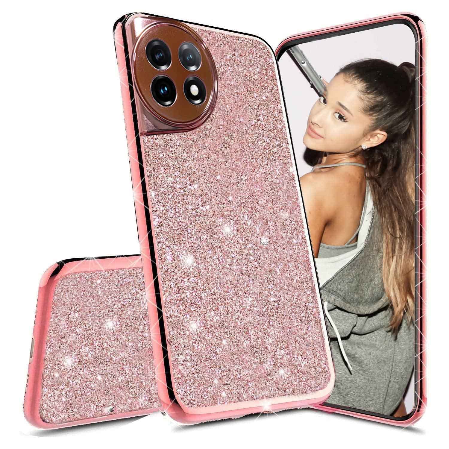 KC Back Cover for Oneplus 11R 5G, Crystals Side Glitter Paper Bling Side 2 in 1 Soft Silicone Transparent Camera Protection Case (Rose Gold Pink) (B0C3VMRYKN) Amazon Price History, Amazon Price Tracker