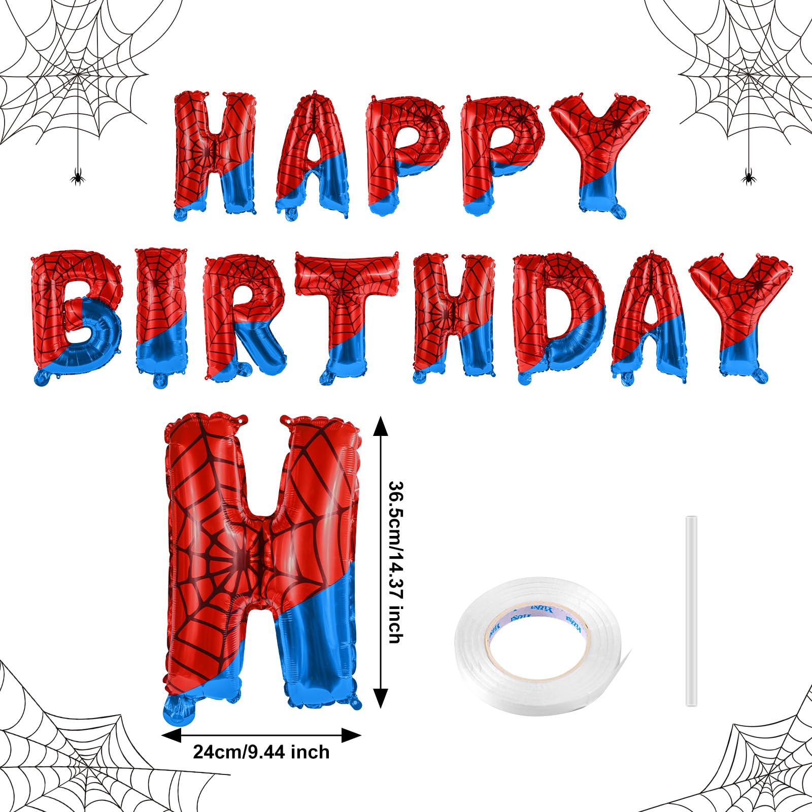 Cumpleanno Spiderman. Decorazioni Dell'uomo Ragno - Foto 9