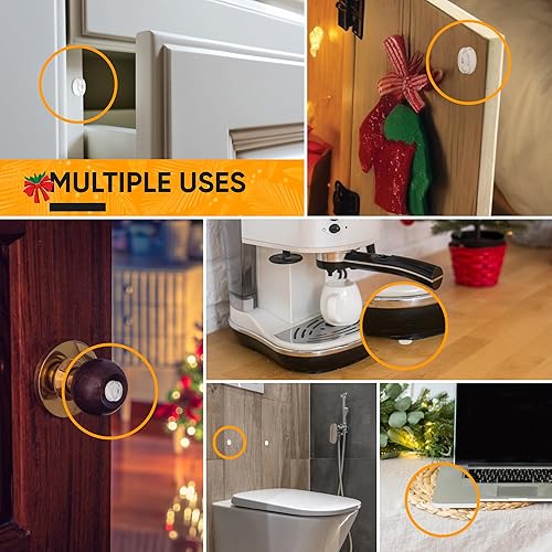 Miniatura 4 de Vellax Parachoques de puerta de gabinete que amortiguan el sonido, 256 piezas de almohadillas autoadhesivas de goma transparente de silicona para