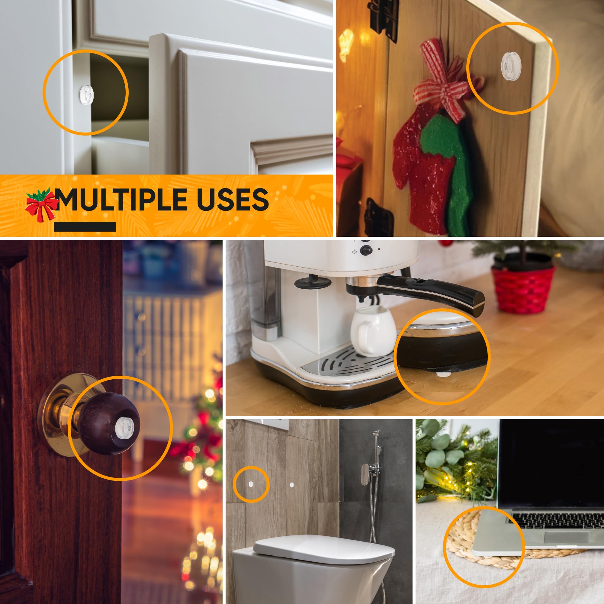 Butées De Porte En Silicone Pour Réduire Le Bruit Et Protéger Les Murs