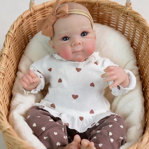 Miniatura 2 de Muñeca de bebé realista, muñecas de bebé Reborn de 18 pulgadas, muñecas de bebé suaves que se ven reales y realistas con caja de regalo para niños a