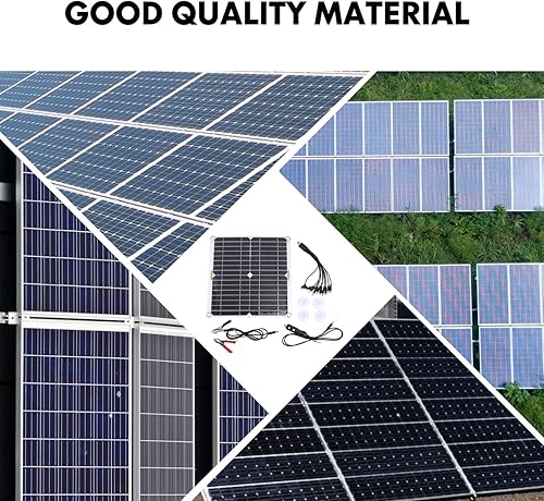 Miniatura 7 de YARNOW 1 juego de paneles de energía solar portátiles para camping, panel solar plegable monocristalino, panel solar solar monocristalino, paneles