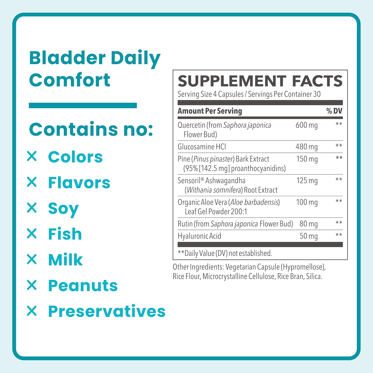 LifeSeasons Femetry Bladder Daily Comfort - Soothes Irritation - Supports Healthy Histamine Response - Promotes Bladder Lining Health - Interstitial Cystitis - 120 Capsules - Image 6