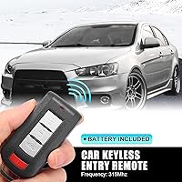 Vista 2 de X AUTOHAUX 2 unids 315Mhz OUC644M-KEY-N Reemplazo de llave remoto de entrada sin llave para Mitsubishi Lancer 2008-2017 8637A228 8637B885