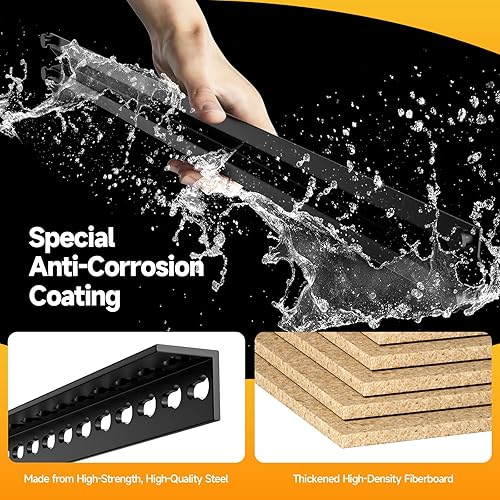 Miniatura 5 de Estantes de almacenamiento de garaje de 5 niveles, 40 pulgadas de ancho x 20 pulgadas de profundidad x 71 pulgadas de alto, estantes de