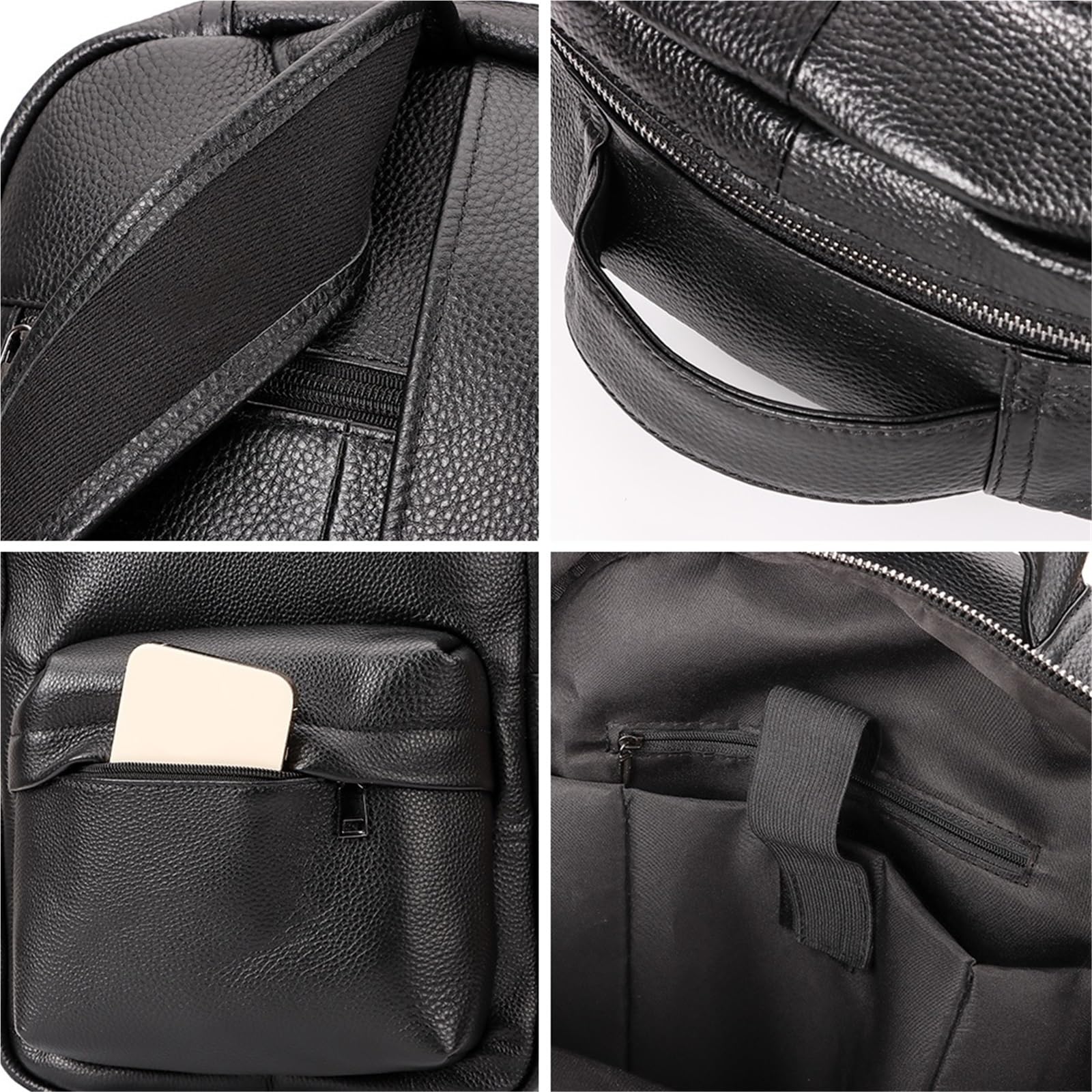 Mochilas de cuero para hombre Mochila de cuero for hombres, gran capacidad, for adolescentes, mochila escolar, for portátil