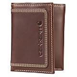 Men's Rugged Leather Triple Stitch Wallets, Available in Multiple Styles