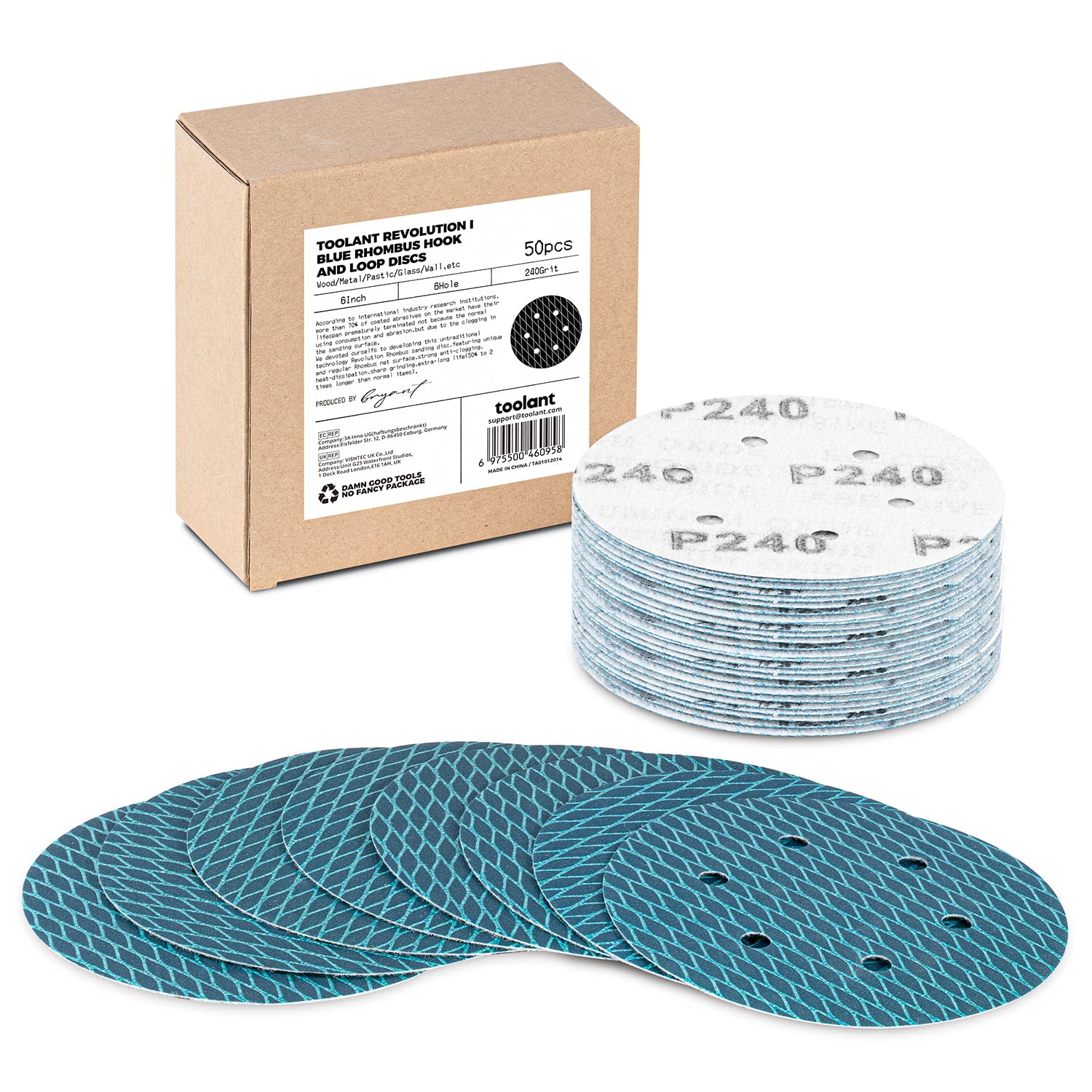 Diamond Sanding Discs - 50 Pack, Faster & Longer Lasting -12