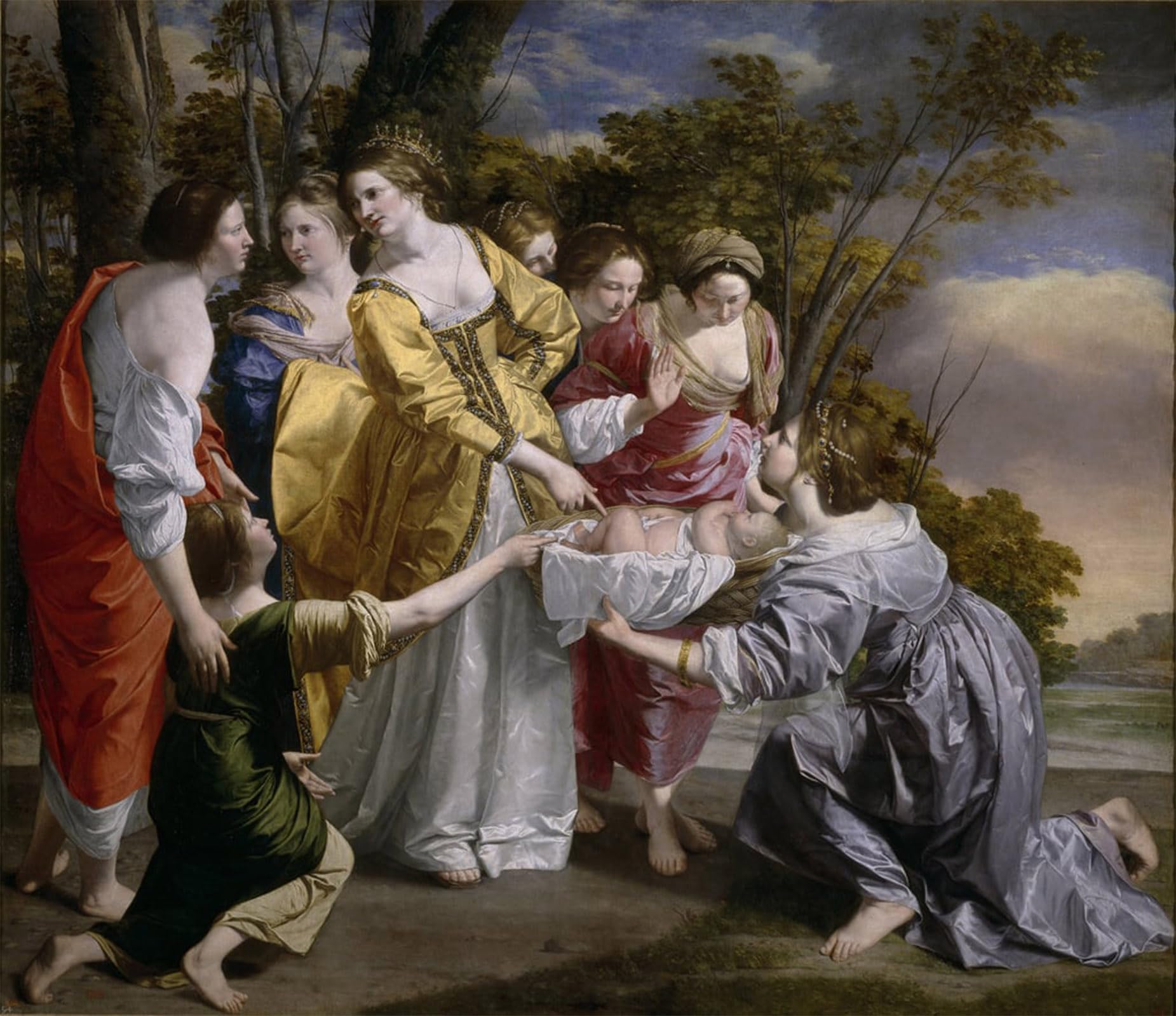 Tableau sur toile pour habiller un mur vide de chambre, modèle Moïse 60x90cm