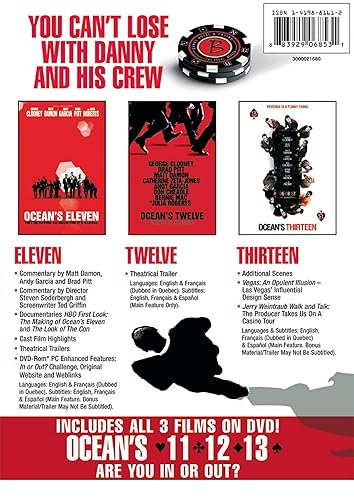 Miniatura 2 de Oceans Trilogy Oceans Eleven  Oceans Twelve  Oceans Thirteen