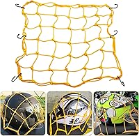 Vista 6 de Amiss Red elástica de carga para motocicleta de 15 x 15 pulgadas, red elástica resistente con 6 ganchos de plástico ajustables, red gruesa