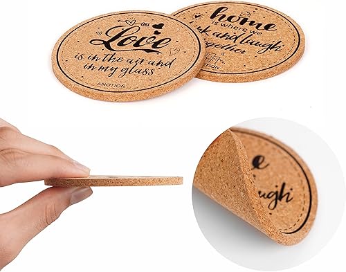 Miniatura 7 de ANOTION Taza de café helado, tarro Mason con tapa y pajilla, vaso de boca ancha de 24 onzas, vasos reutilizables para beber batidos y agua, botellas