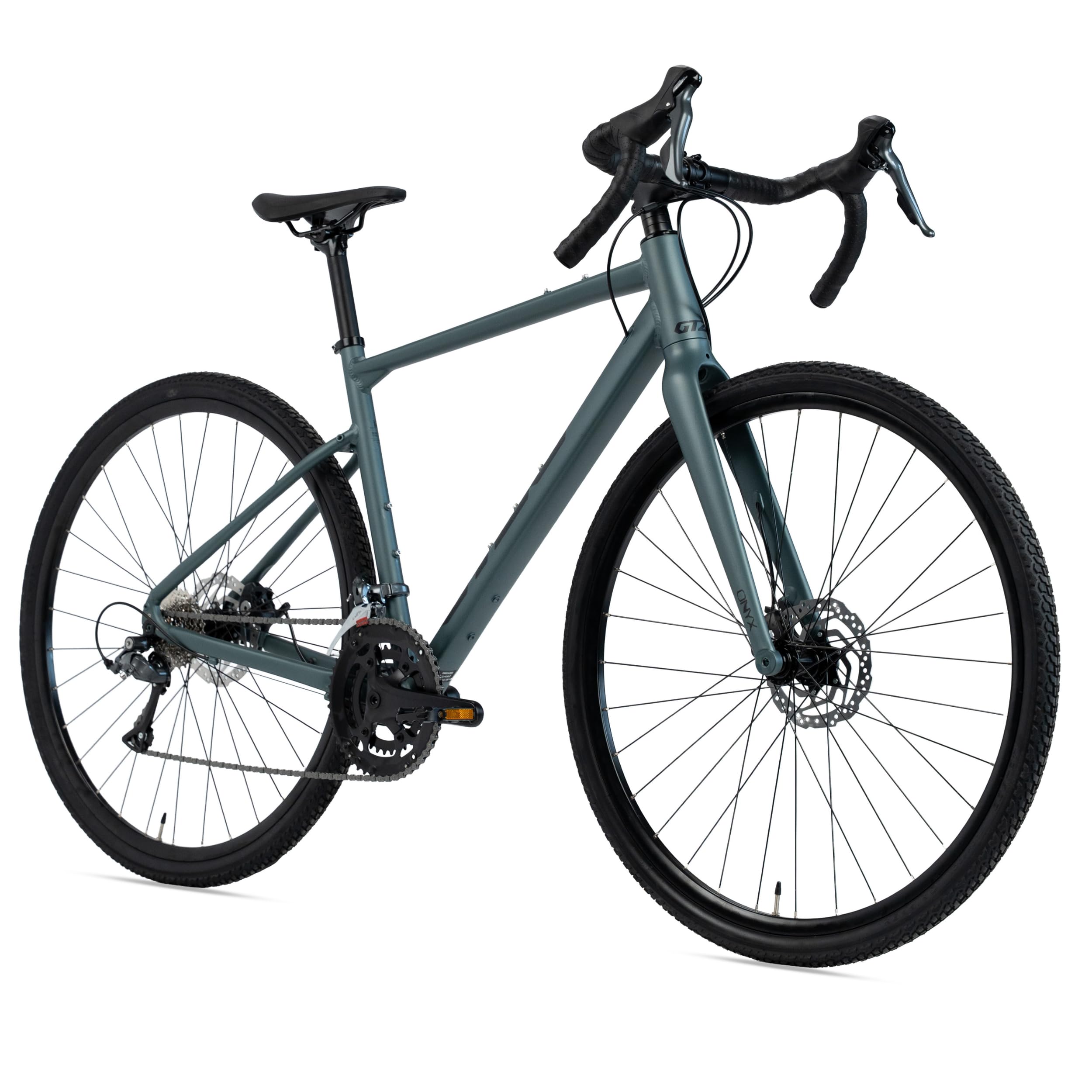 Goetze Onyx One Gravelbike 28 Zoll | Aluminiumrahmen 19/21/23 Zoll | 2x8 Kettenschaltung | Mechanische Scheibenbremsen | 700x40C Reifen | Bikepacking Rennrad & Allroad Fahrrad für Damen & Herren