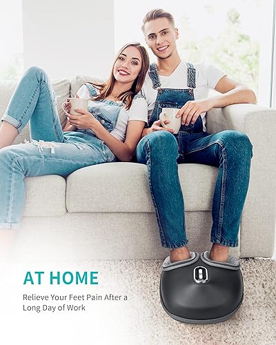 Miniatura 5 de Nekteck Shiatsu Masajeador de cuello y espalda y masajeador de pies con calor relajante, terapia de amasamiento profundo para relajarse para el