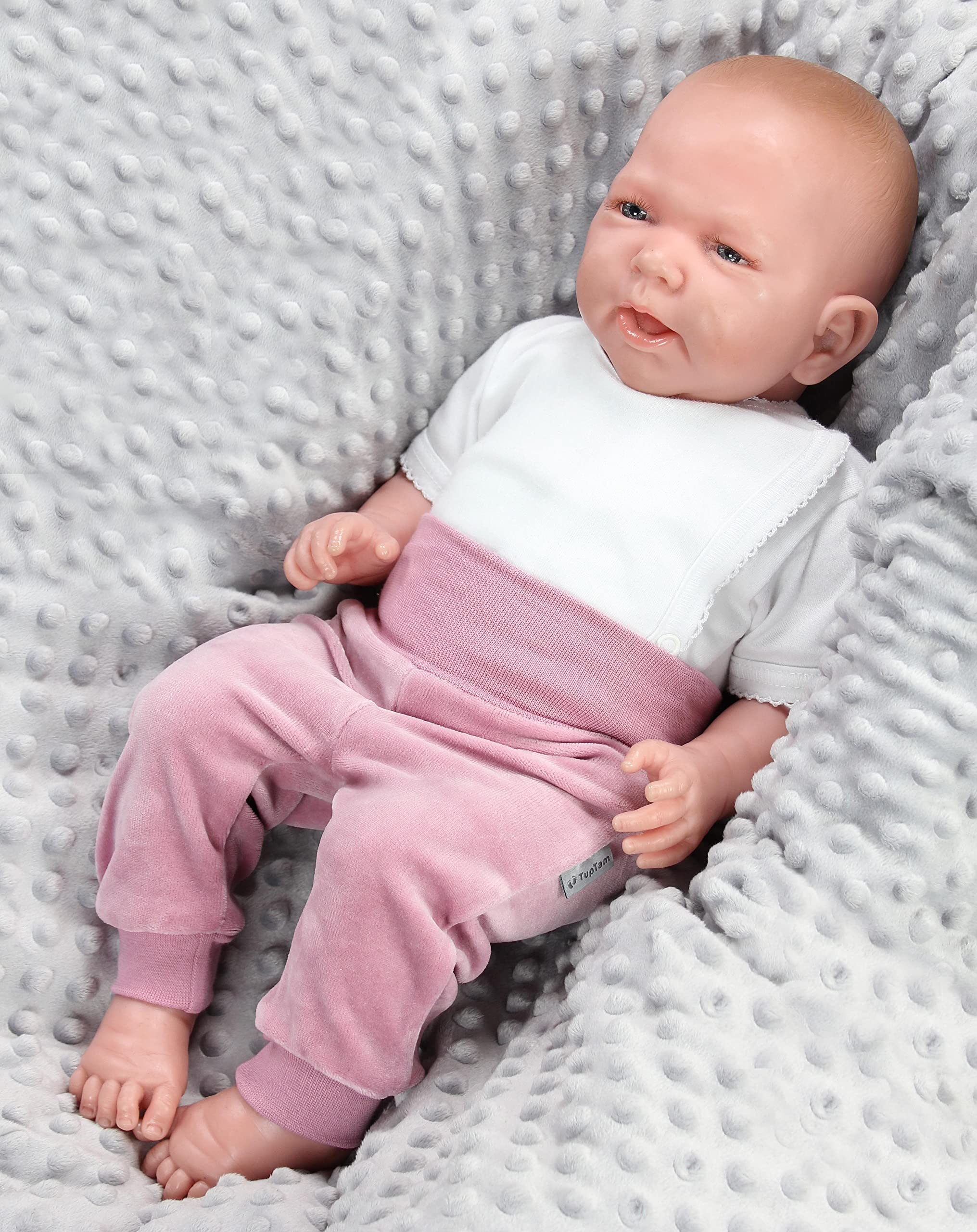 TupTam Pantalones de Bebé para Niñas de Terciopelo. Paquete de 3