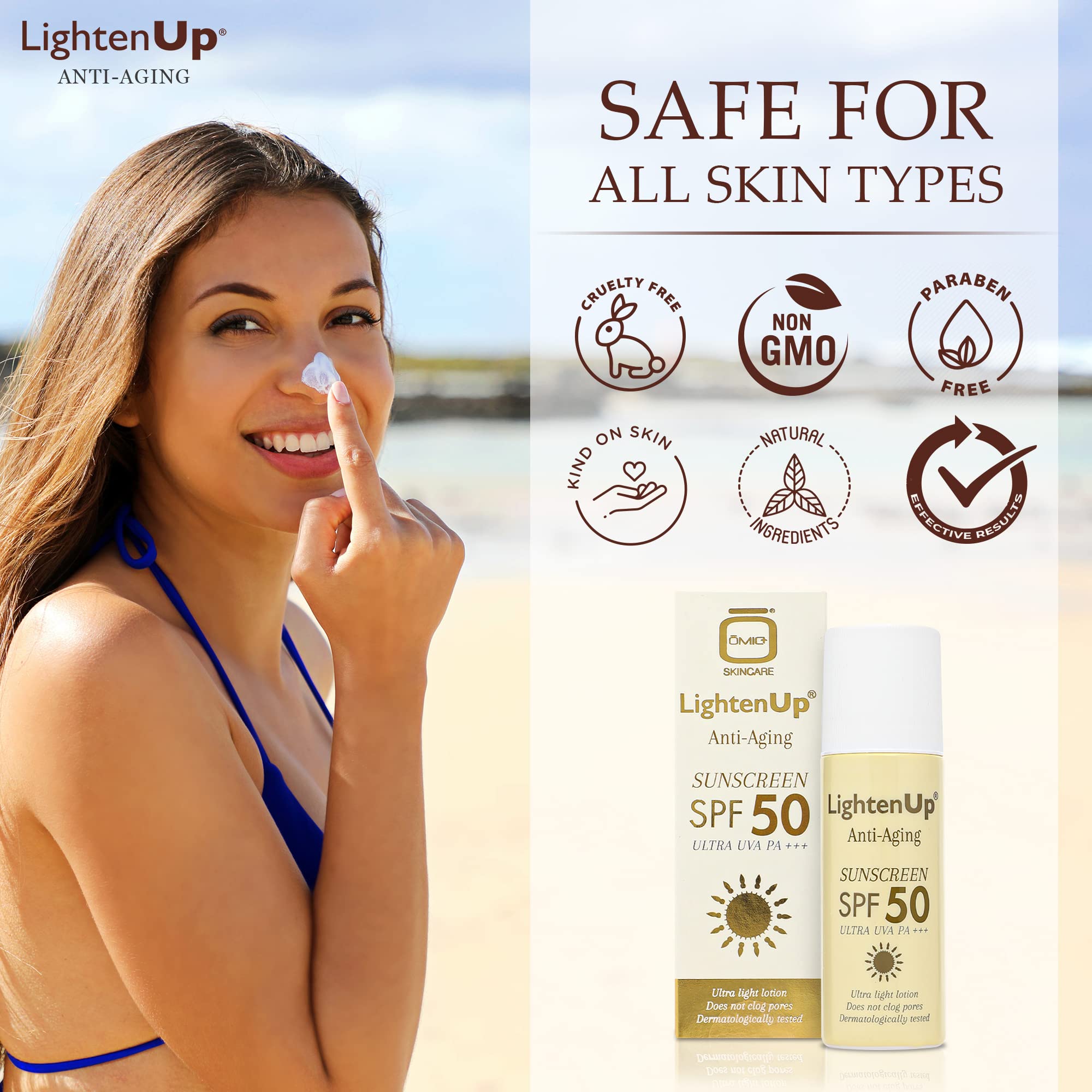 LightenUp Anti-aging Sunscreen SPF 50 90 ml