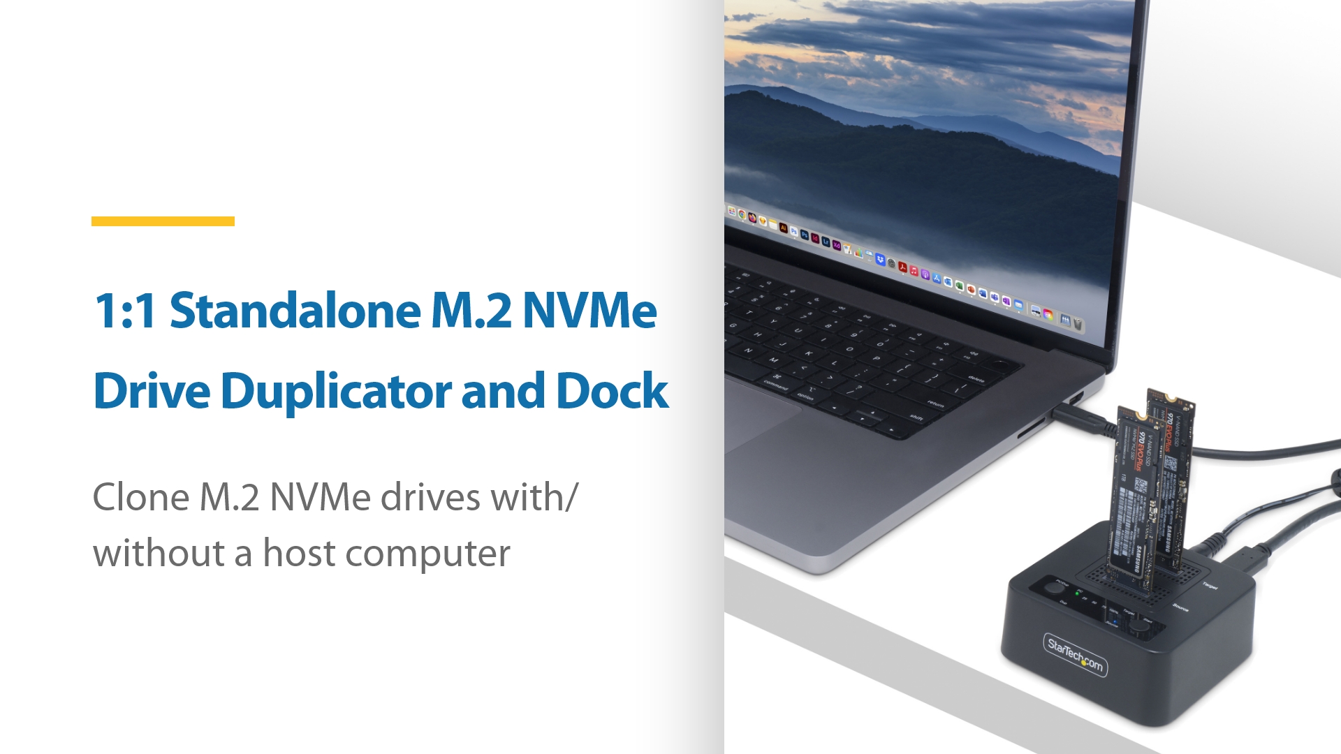 Amazon.com: StarTech 1:1m.2 NVMe SSD Duplicator/Cloner Dock