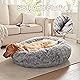 BedStill 36 inches Donut Dog Bed for Large Dogs - Calming Fluffy Round Pet Bed with Removable & Washable Cover,Fits up to 80 lbs Pets (Dark Grey,Large) Product Image 4