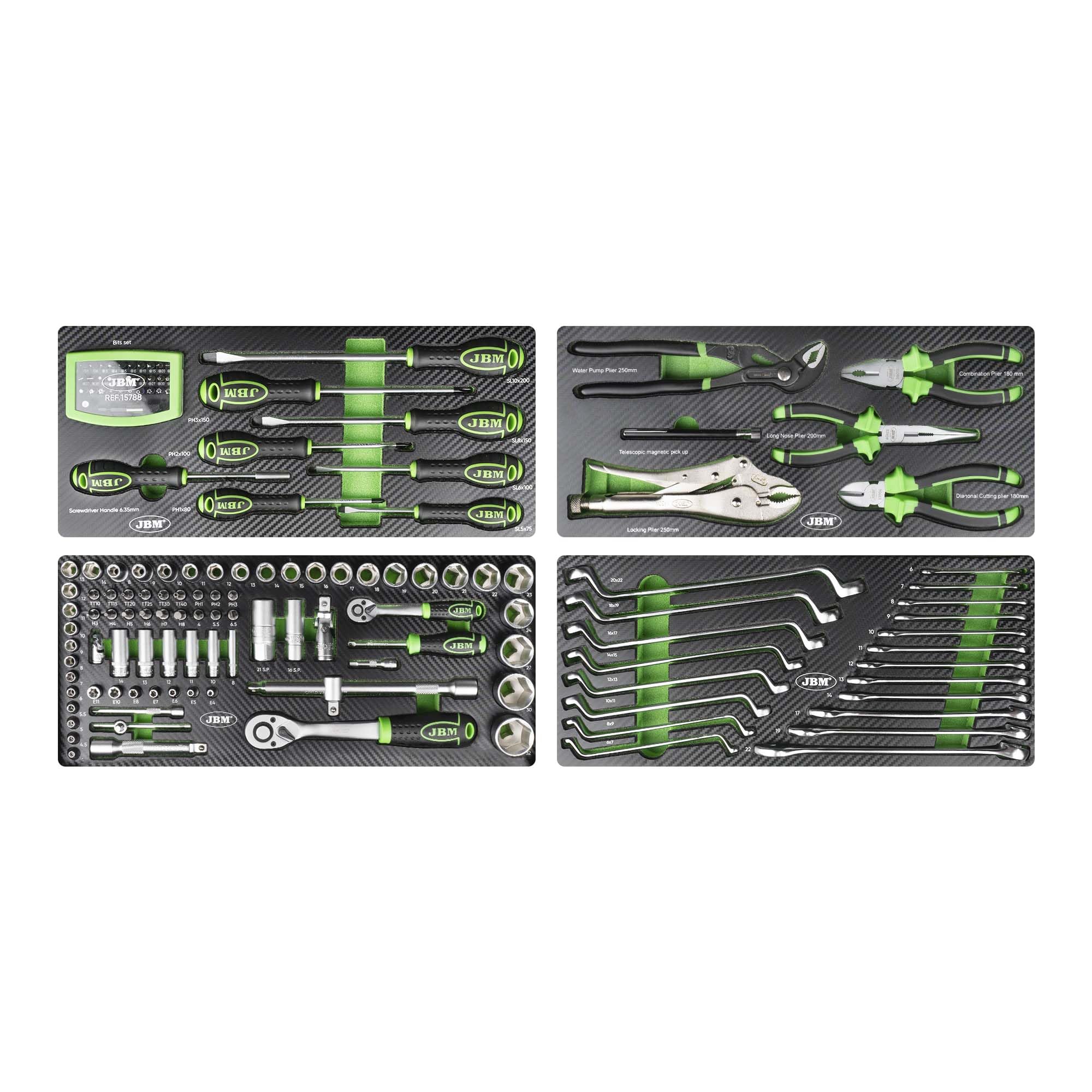 JBM 54261 REFIAL CASSETTA IN METALLO CON UTENSILI 143 PEZZI SATINATI