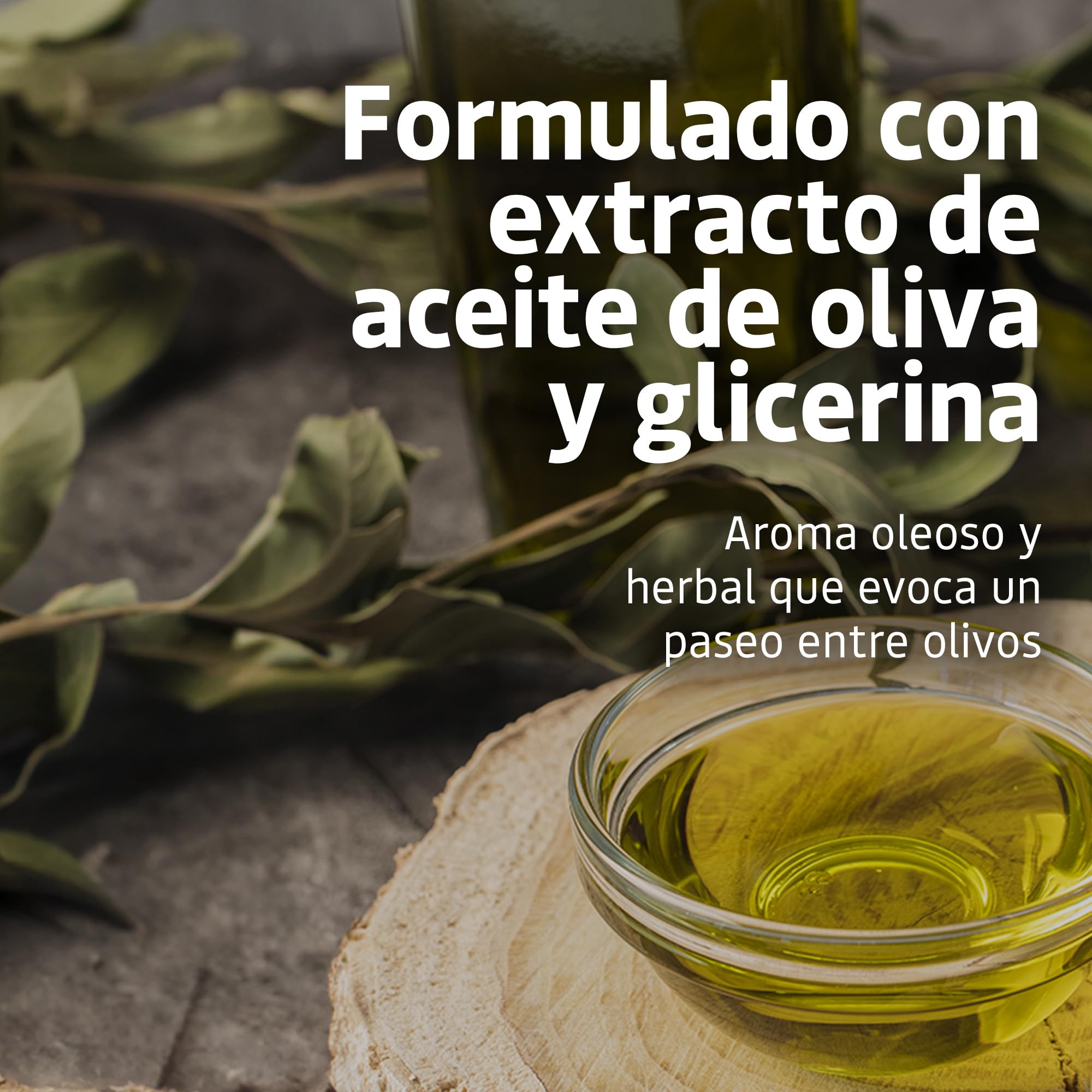 Jabón de Manos Aceite de Oliva 500 ml para Piel Seca con Glicerina y Aceite de Oliva 95% Natural