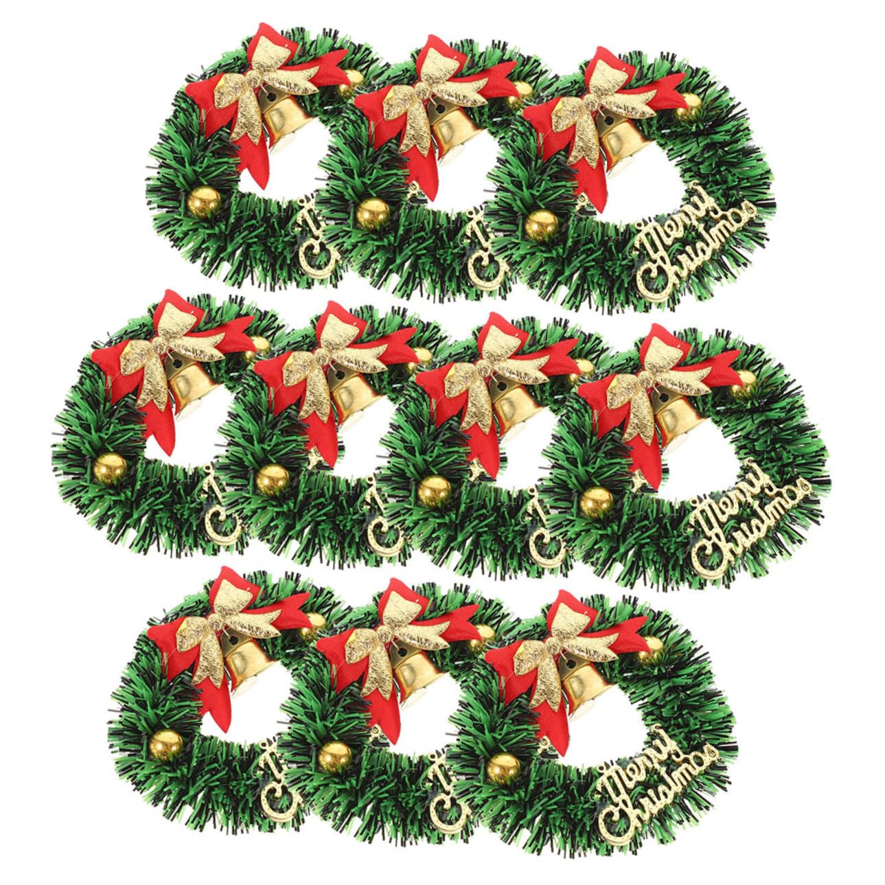 Mini Couronnes de Noël Légères pour Décorations de Sapin sans Affaisser les Branches