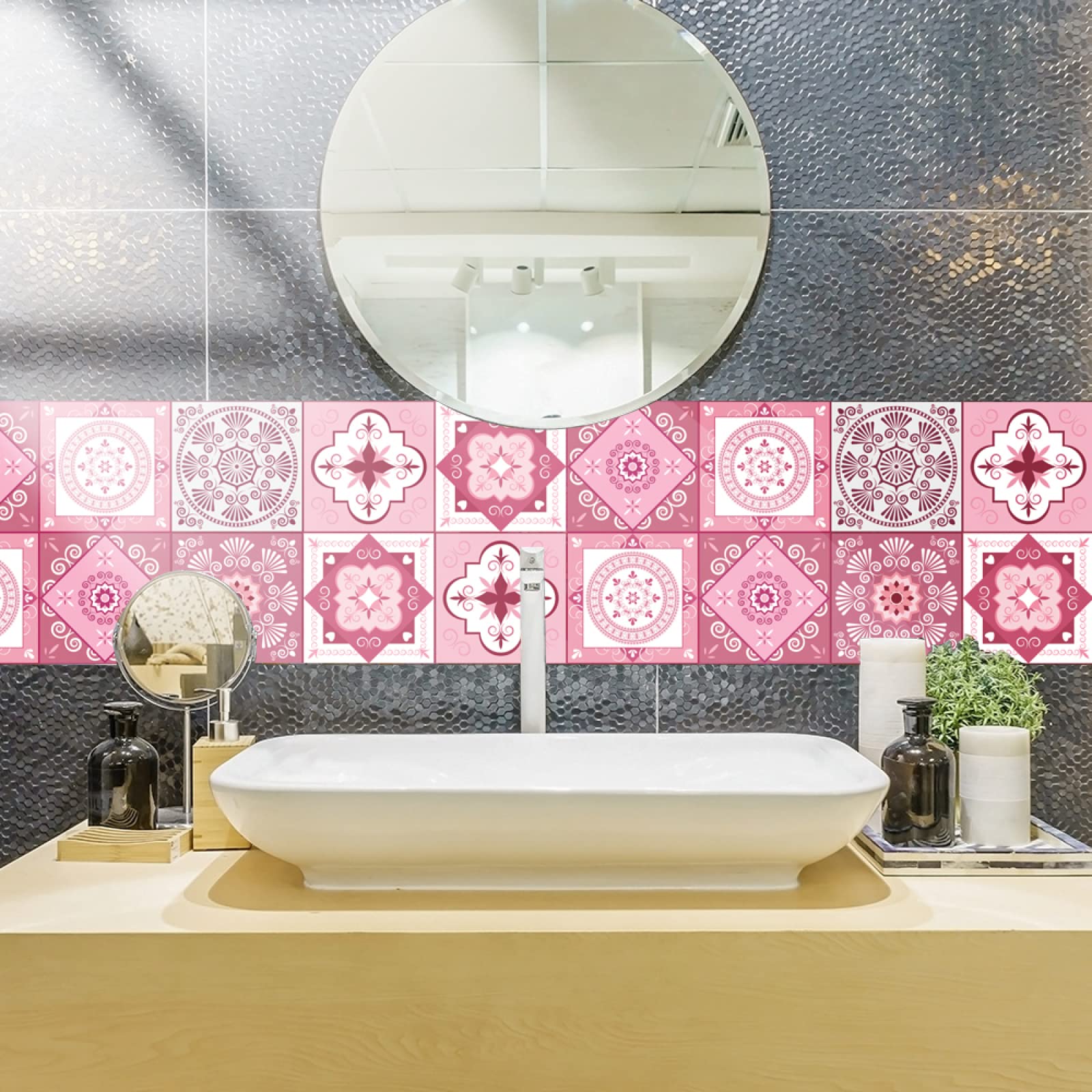 Decotalk Azulejos Autoadhesivos Para Salpicadero De 30