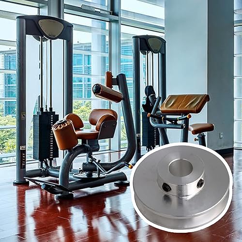 Miniatura 2 de BQLZR 41x16x10MM aleación de aluminio de plata solo surco 10MM polea de orificio fijo para eje de motor 3-5MM PU correa redonda