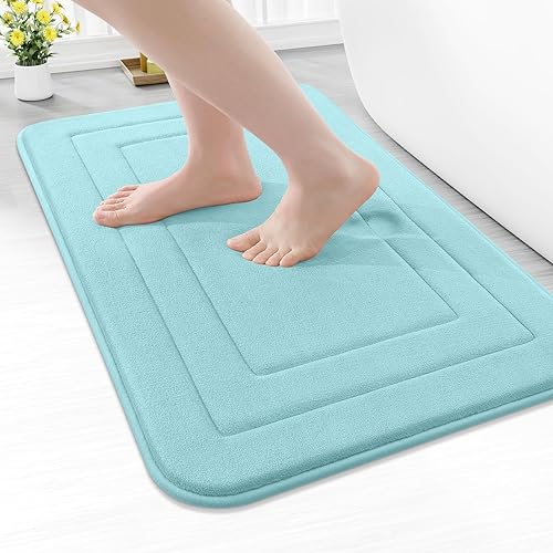 Miniatura 222 de Arotive Tapete de baño de espuma viscoelástica de 30 x 20 pulgadas, ultra suave y absorbente, lavable a máquina, cómodo tapete de baño para suelo