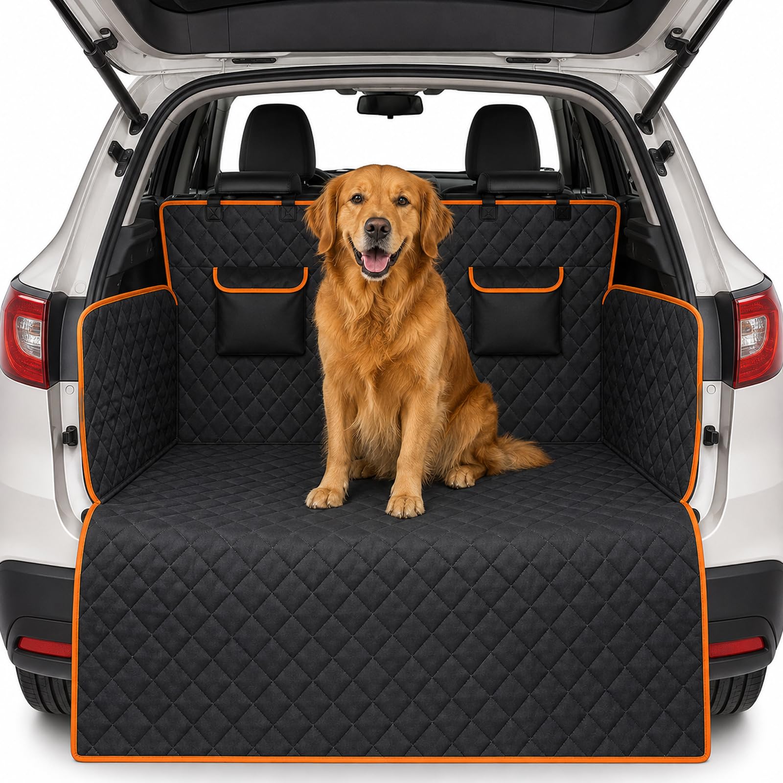 Amlif Car Boot Liner for Dogs, Dog Car Seat Cover with Side Protection