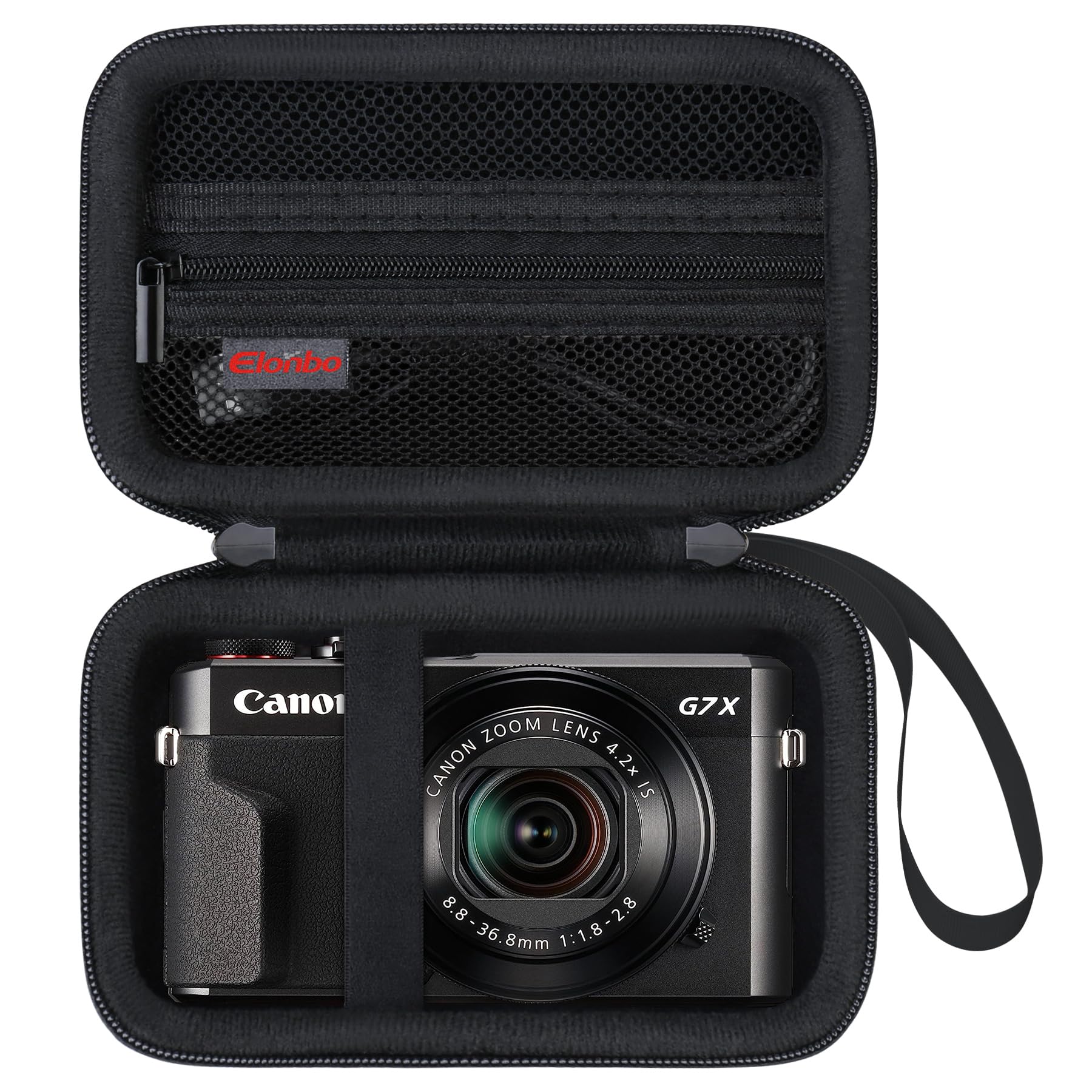 Elonbo Carrying Case for Canon PowerShot G7 X Mark III/ G7 X Mark II/ G7 X Digital Camera, Canon G7X Mark iii/ii 4K Vlogging Camera Hard Travel Bag,