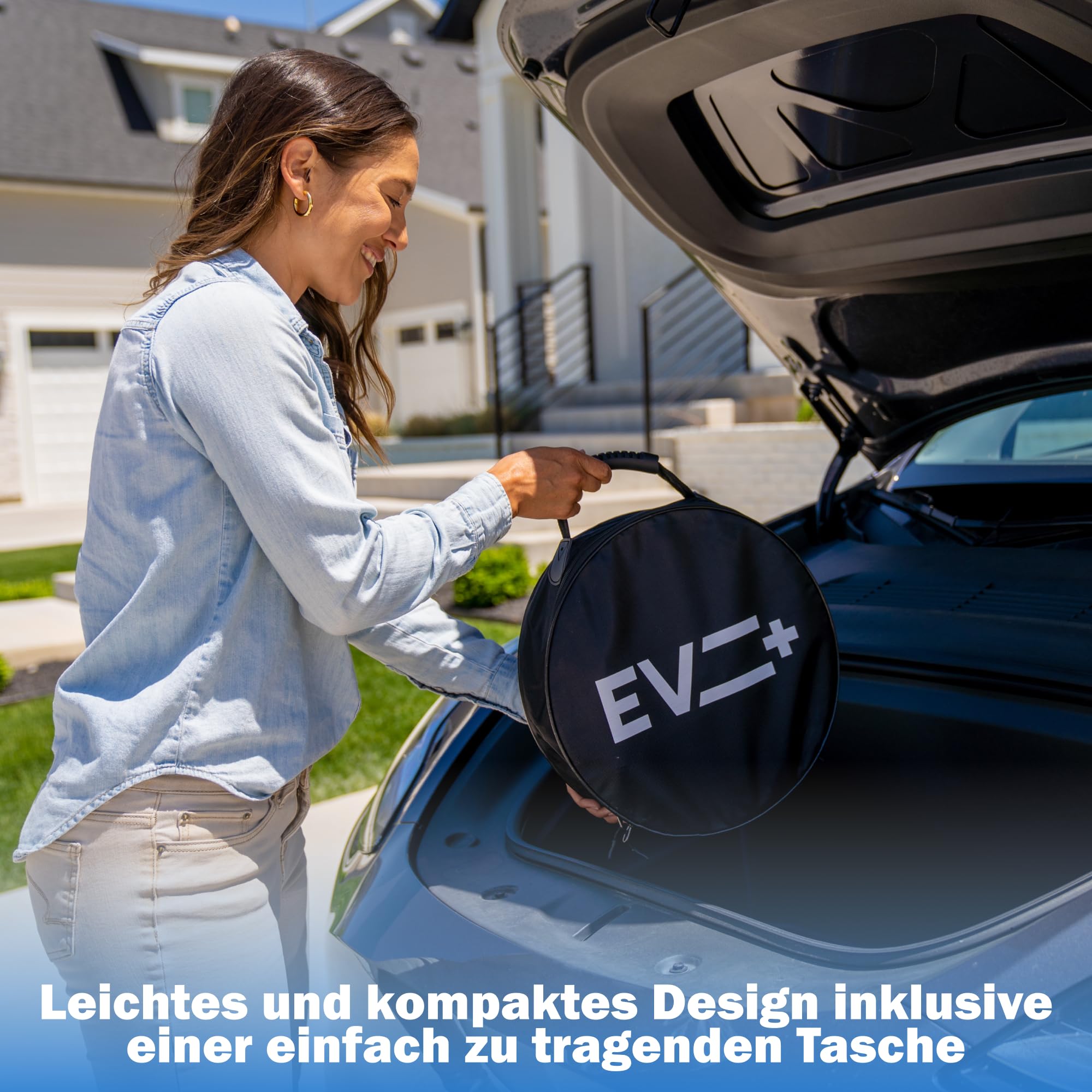 EV + Elektryczny Przedłużacz Kabla do Ładowania Typu 2 do Typu 2 IEC 62196, 5 M Kabel do Pojazdów Elektrycznych i PHEV, Przenośny Kabel do Ładowania Samochodowy Elektrycznych 3-Faza 32A (22 kW)