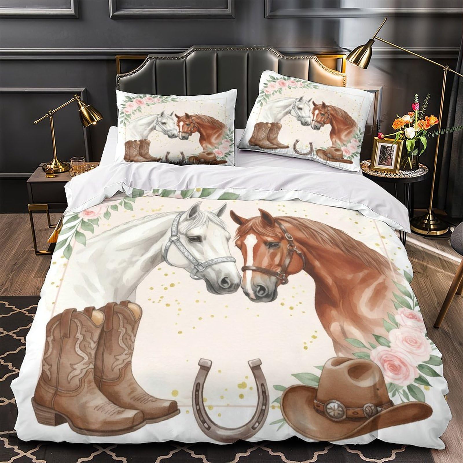 Housse de couette Vache des Highlands hypoallergique pour lit Super King