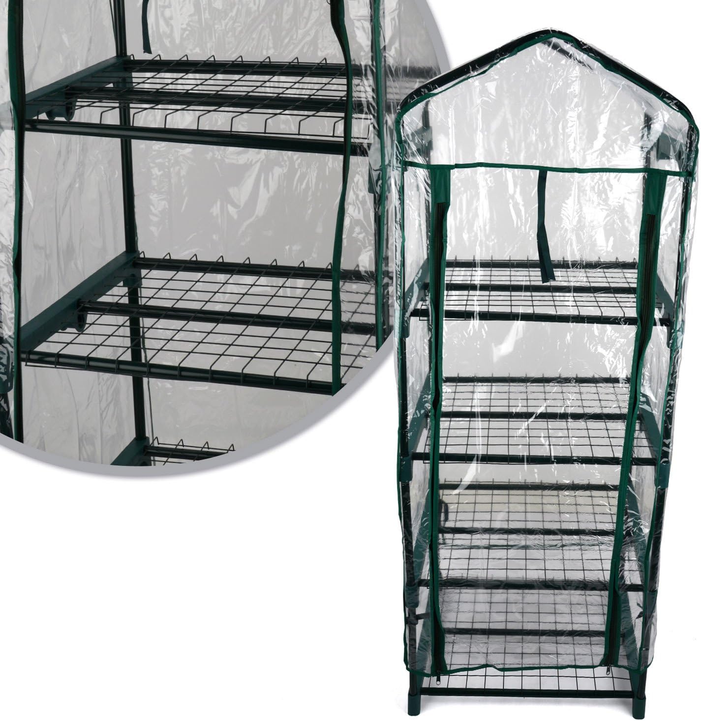 Kingfisher GHPRO Premium 4 Tier Greenhouse - Clear