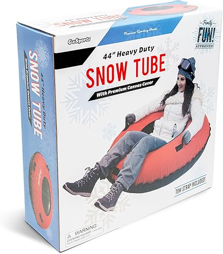 Miniatura 7 de GoSports Tubo de nieve de invierno resistente de 44 pulgadas con cubierta de lona de alta calidad, trineo de grado comercial, elige tu