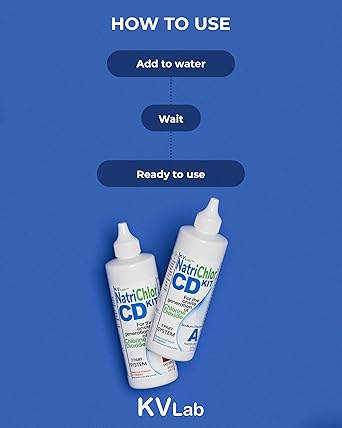 The Original NatriChlor CD Set w/Accu-Drop Bottles HCL Extra Large Size (8 oz Total)
