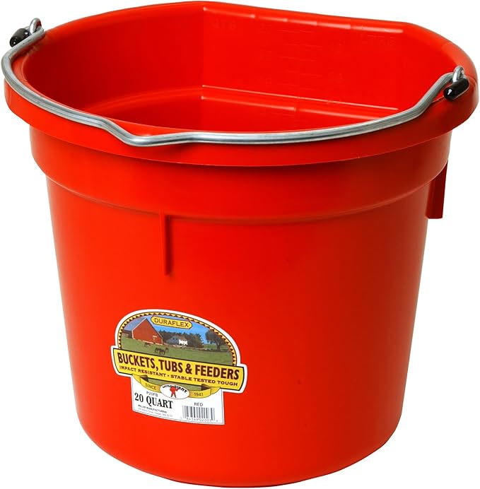 Miller Manufacturing Co. P20FBRED 20 QT Flatback Bucket Amazon.co.uk