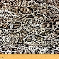 Vista 50 de The Yard - Tela de pájaros coloridos por yarda, diseño de hojas de palma en acuarela tropical, para proyectos de bricolaje en el hogar, tela rústica