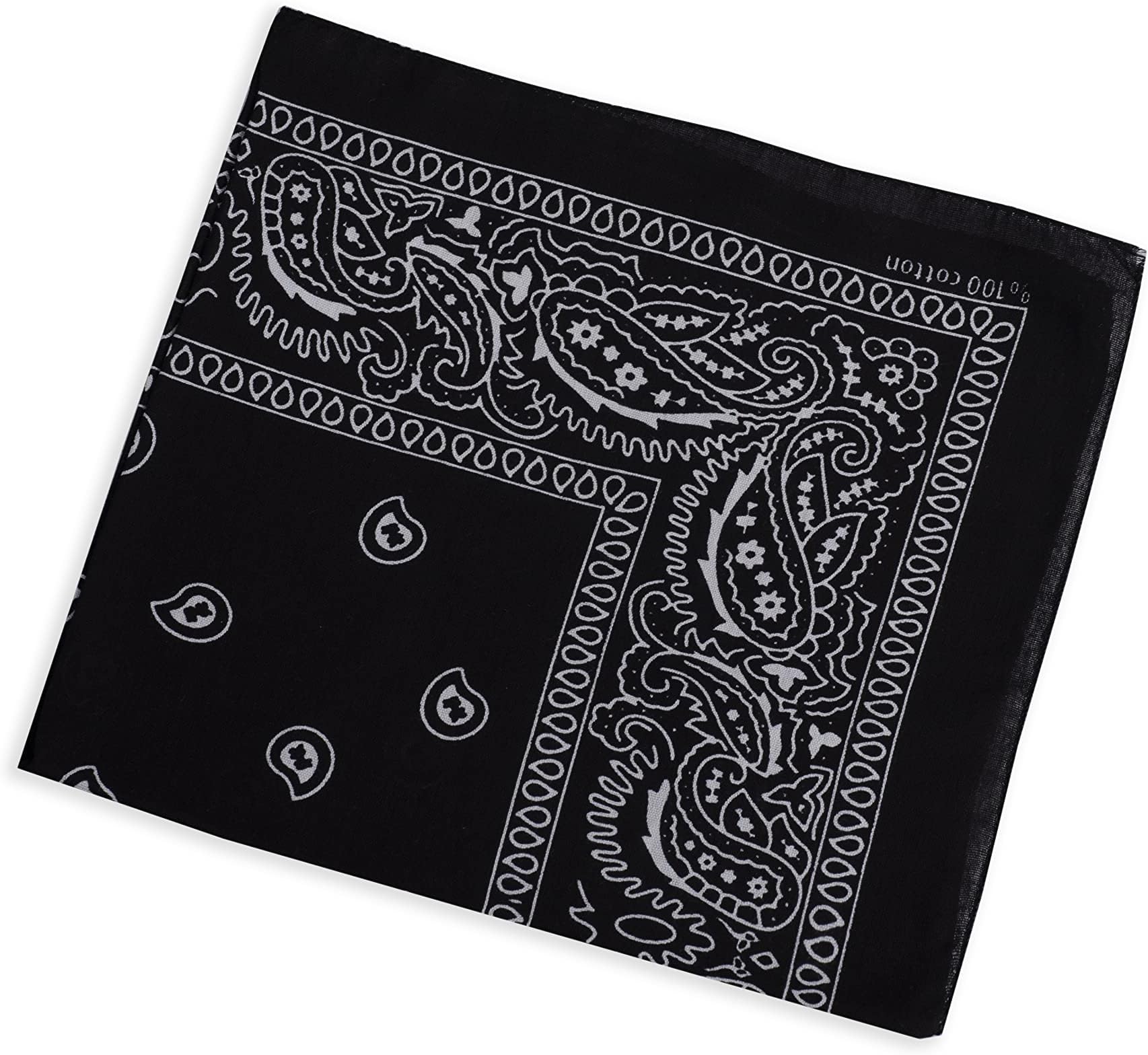 Zaza Bandanas Paisley Print Cotton Headband Scarf Unisex Headware