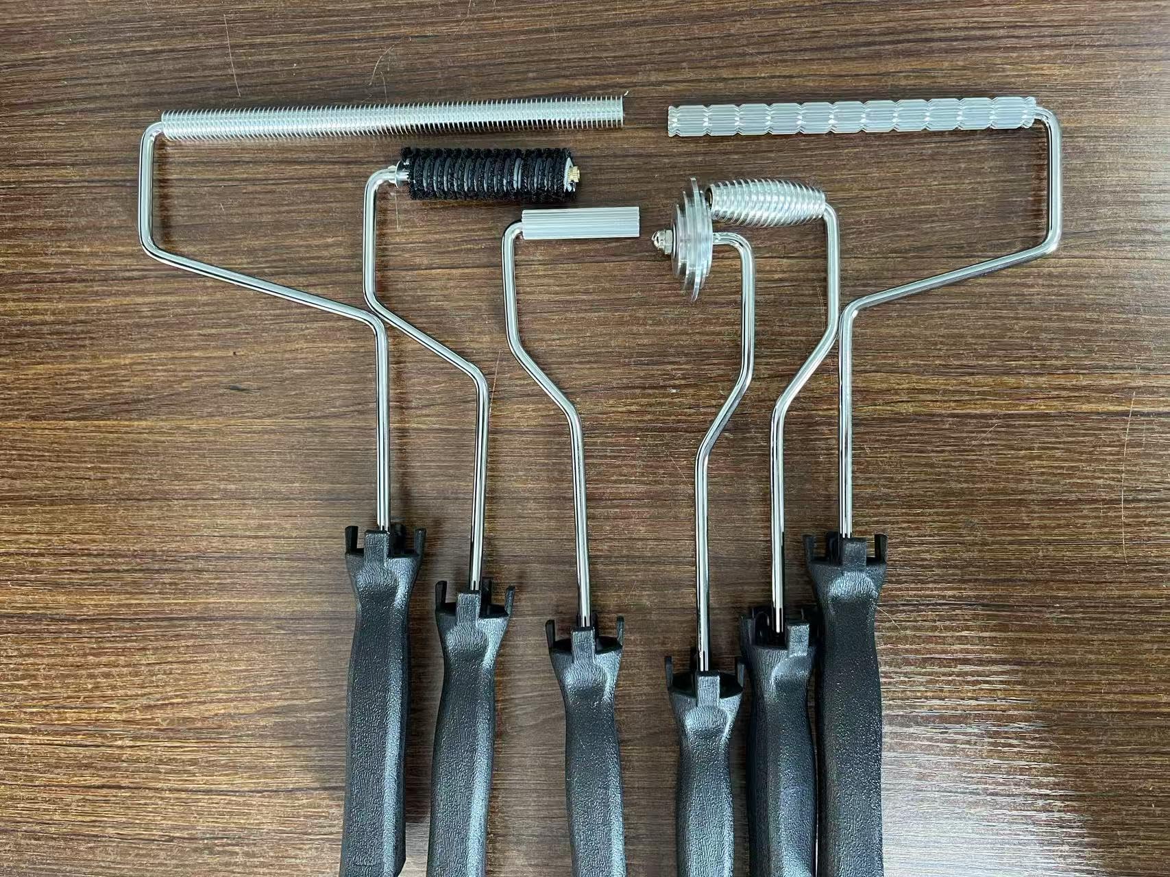LFIset3 Fiberglass Rollers Bubble Tool Fiberglass Laminating Roller, Resin Bubble Roll Composite Laminatingroller Project Kit