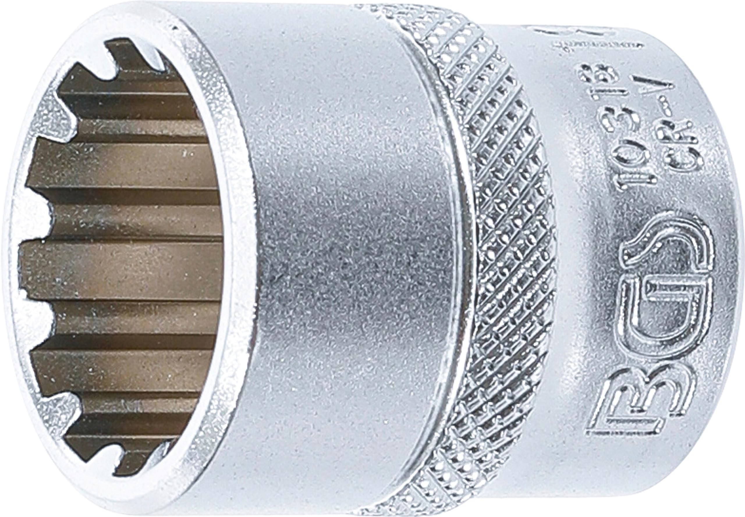 BGS 10318 | Socket, Gear Lock | 10 mm (3/8") Drive | 18 mm