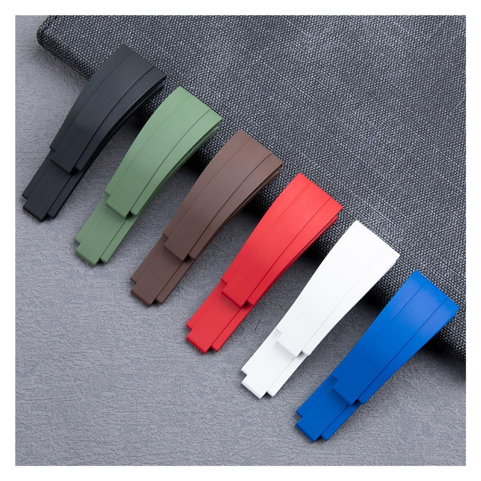 Bracelet de montre FKM en caoutchouc fluoré, 20mm 21mm, pour bracelet Rolex GMT OYSTERFLEX Daytona Submariner DEEPSEA Yacht Master Belt