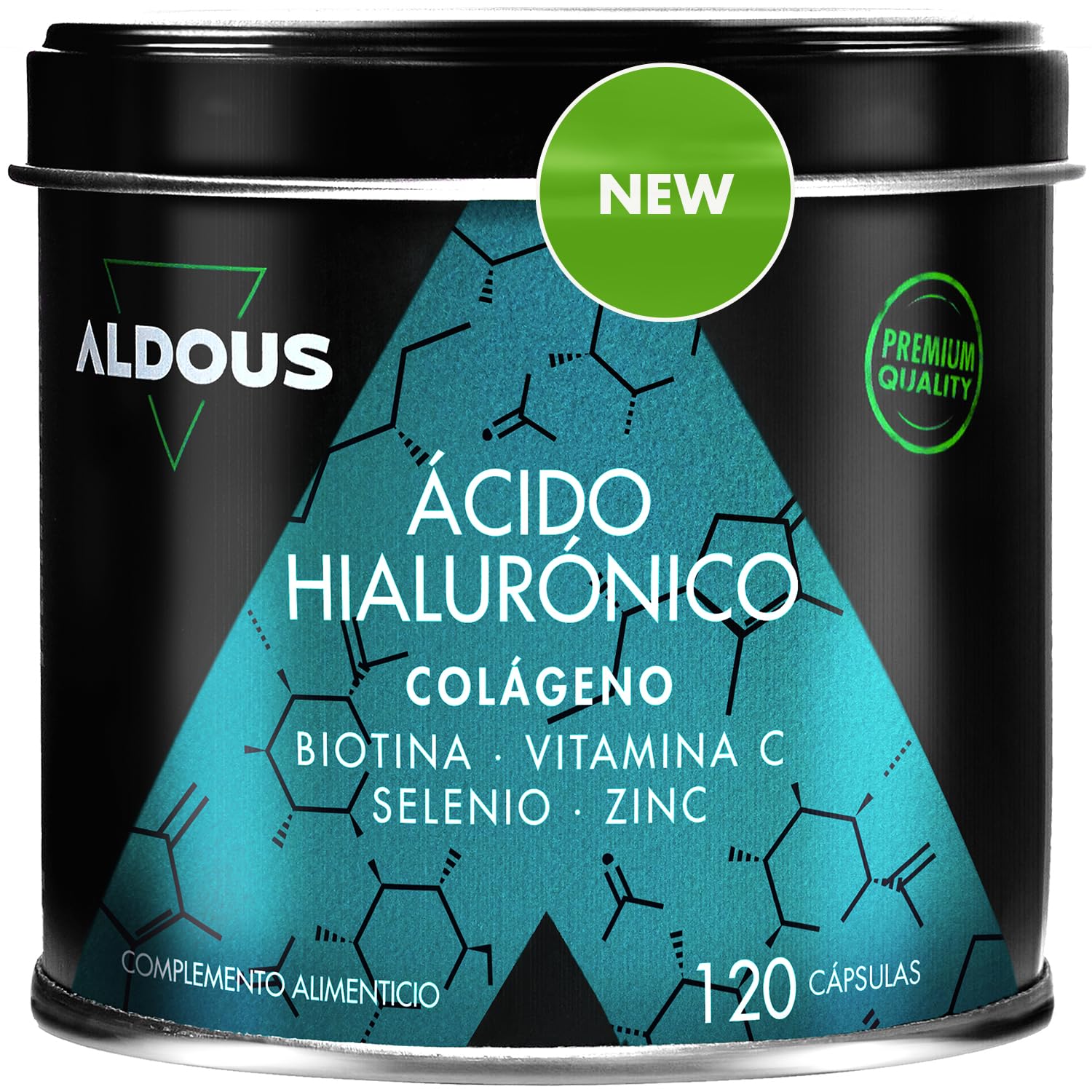 Collagen + Hyaluronic Acid Supplements - 150 Capsules with Vitamin C + Biotin + Zinc + Selenium - Vitamins for Hair, Skin and Nails - for Joints, Muscles, Bones - Collagen Supplements for Women