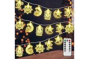 Caffox Ramadan Eid String Lights: Festive Decorations to Illuminate Your Celebrations