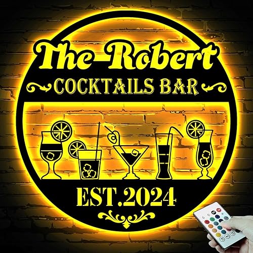 Miniatura 10 de Letrero de metal personalizado para bar de vinos | Letreros de metal personalizados para decoración del hogar | Letrero personalizado para