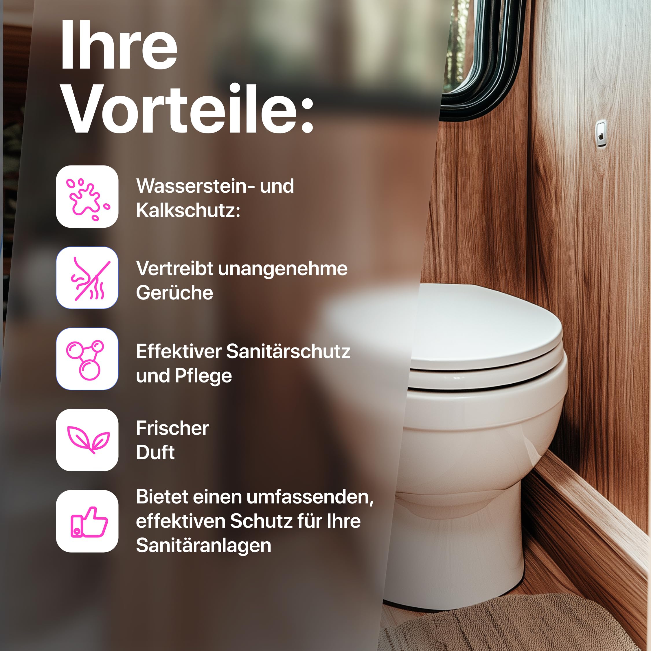 Sanitärflüssigkeit für Campingtoiletten I Set 2 x 2,5 Liter I BLUE & Spülwasssertank I für Frisch- und Abwassertank I Chemietoiletten Zusatz I Camping WC I Abwassertank I Sanitärkonzentrat