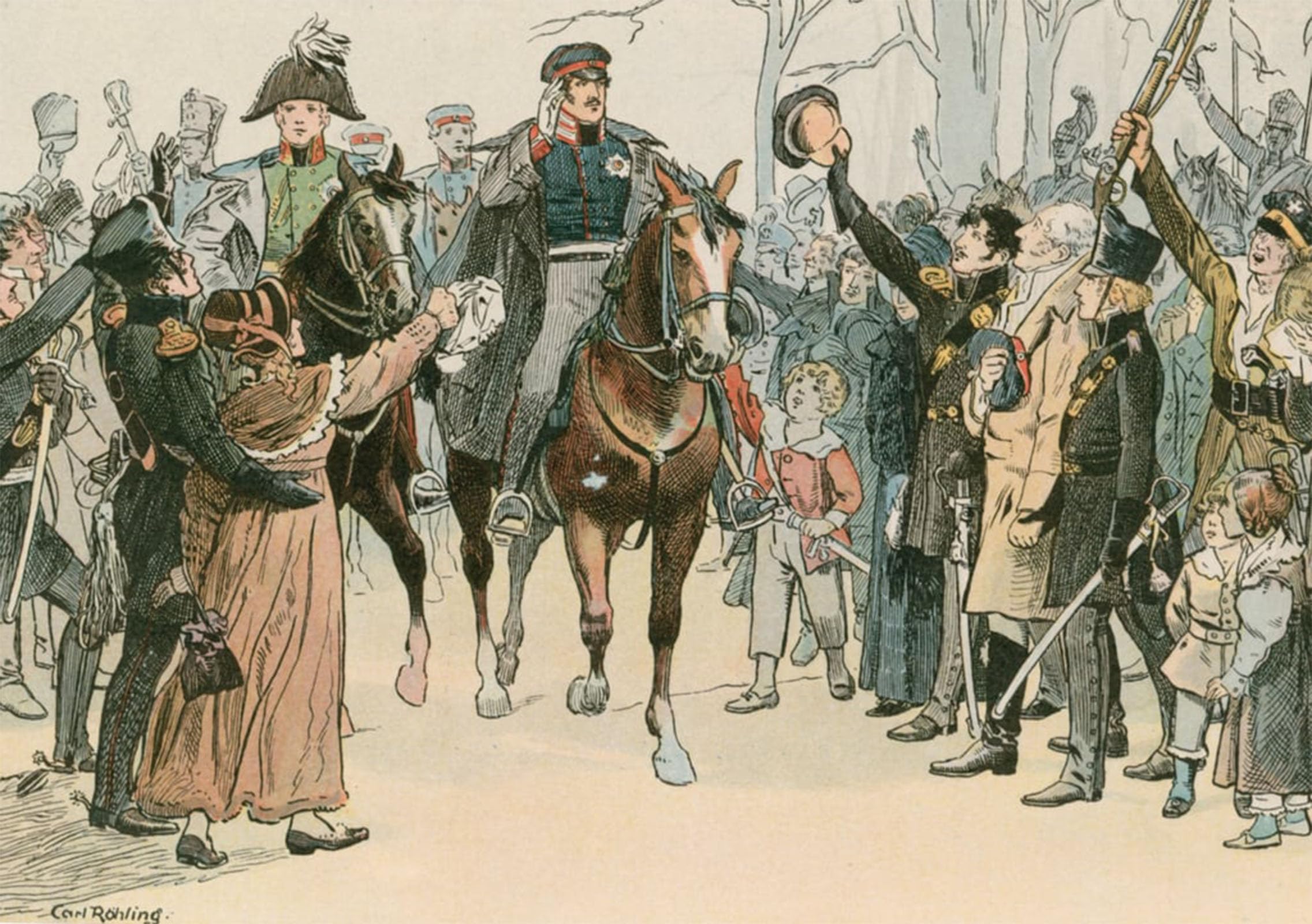 POSTERIIk Vintage Print Pop Art Landscape Artwork Frederick William Iii King of Prussia by Carl Rohling Art Prints for Office Home Decor 60x90cm