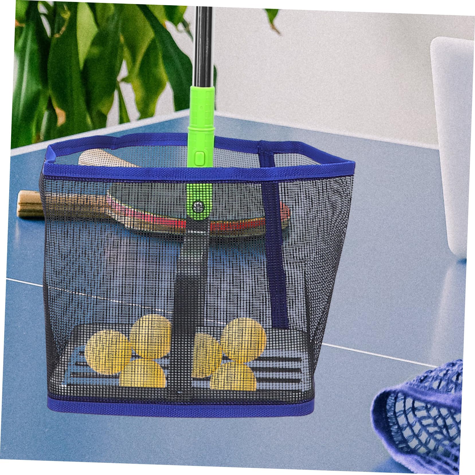 UKCOCO Recogedor De Balones De Ping Pong Portátil Mango Ajustable, Herramienta Práctica para Recoger Bolas Pequeñas, Ligero y Resistente, Accesorio para Tenis De Mesa y Entrenamiento