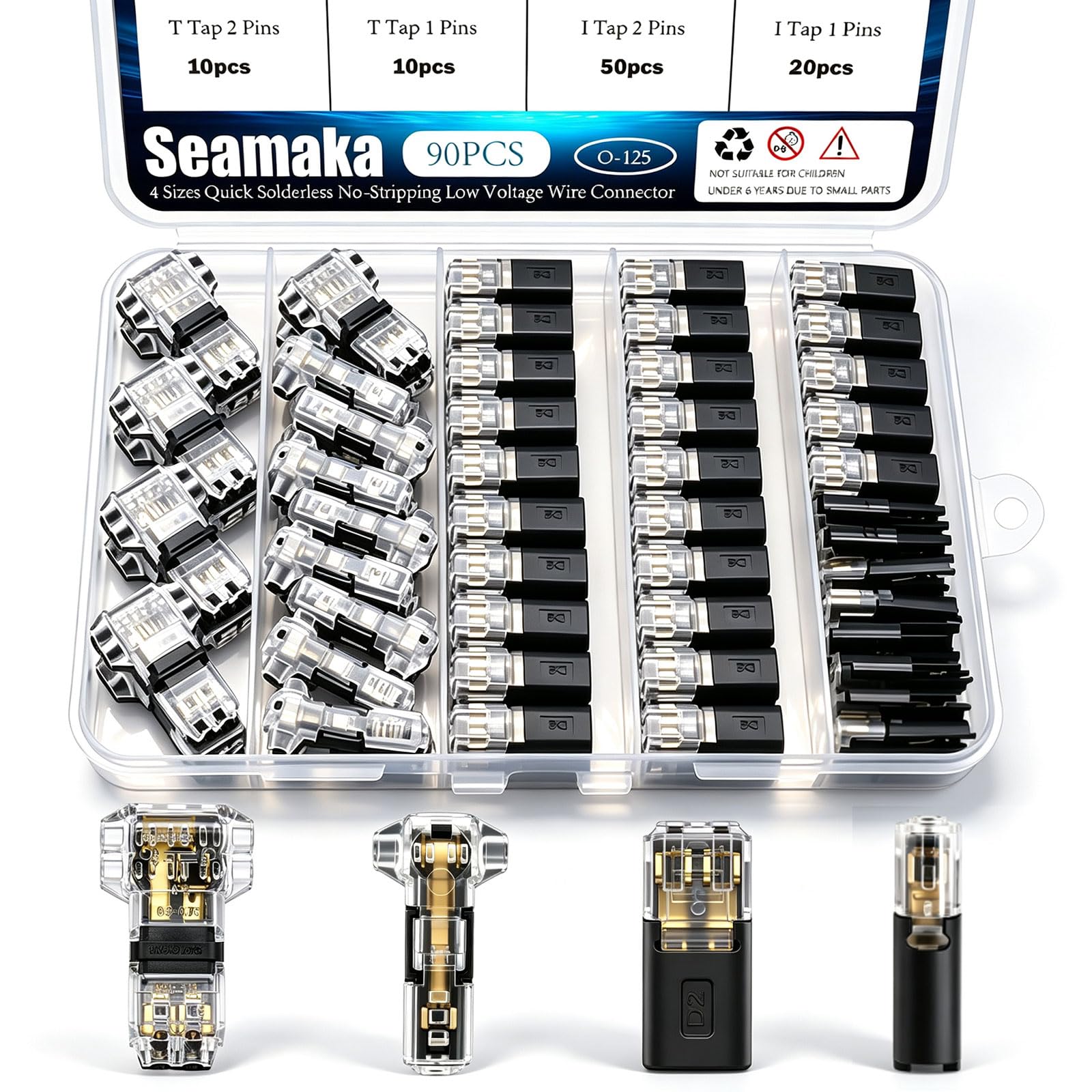 D2 Quick Connect Wire Connectors - 100 Pack -9 D2 Quick Connect Wire Connectors - 100 Pack -9